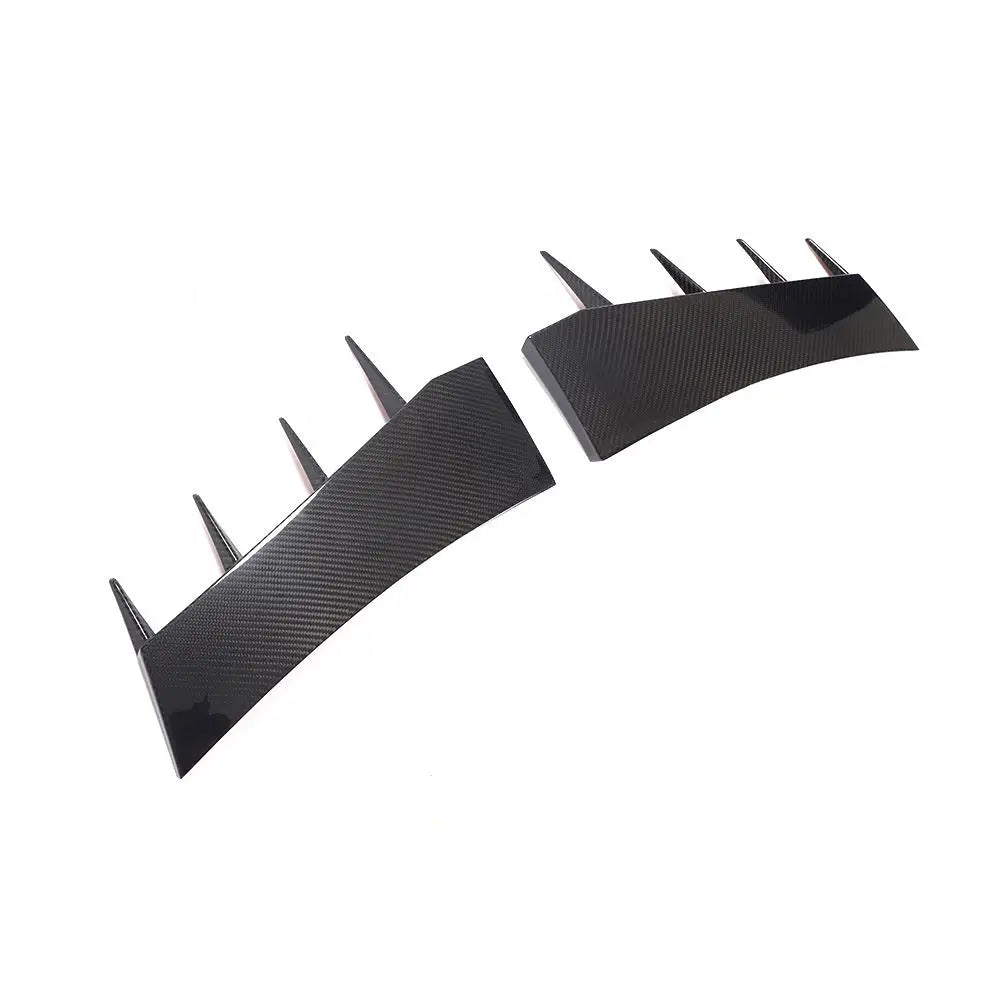 2016–2018 Audi R8 V10 & V10 Plus Coupe Front Bumper Canards – Dry Carbon Fiber