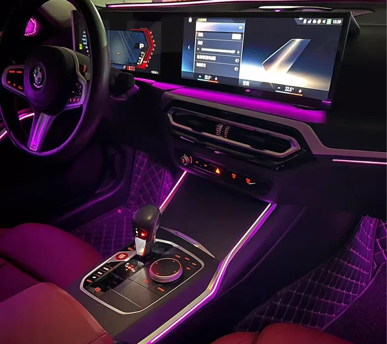 BMW 3 Series G20 / G80 & 4 Series G22 / G82 Center Console Saddle LED Ambient Light Kit 2020 - 2023 (11-Color)