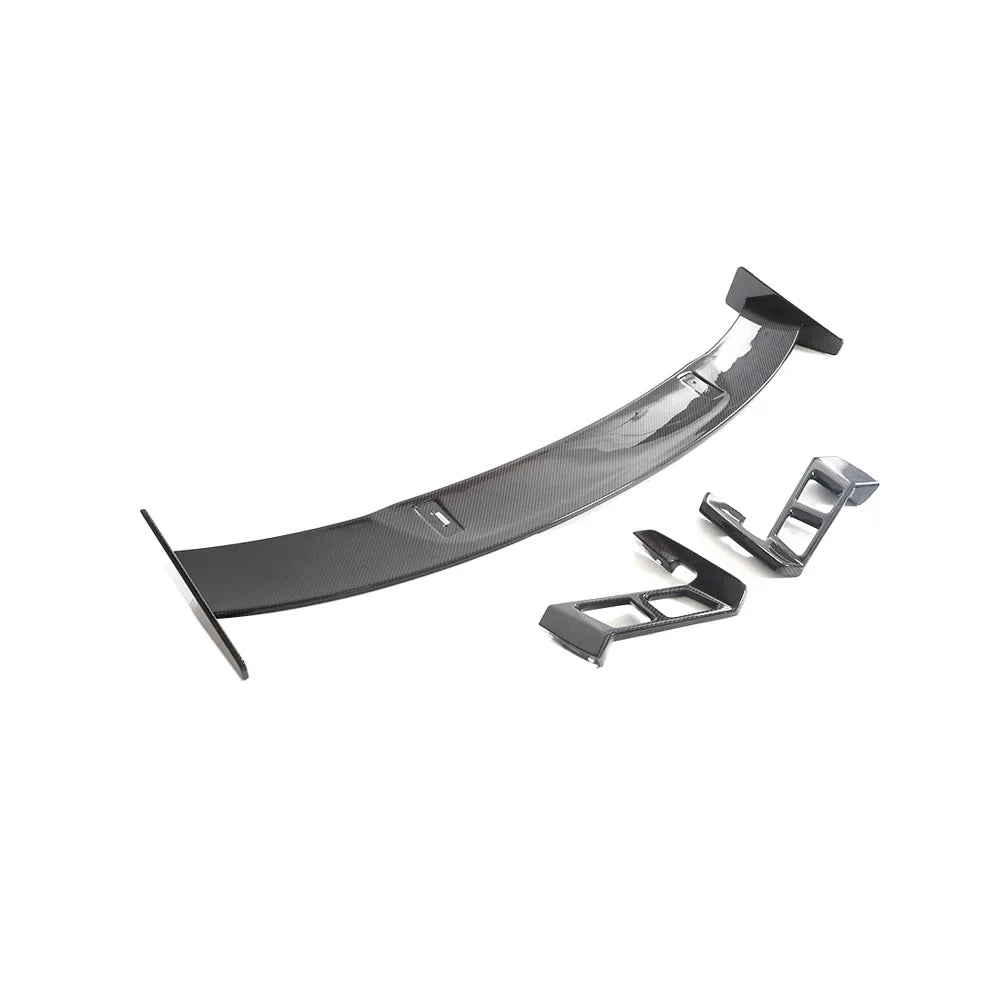 2019–2023 Audi R8 V10 Coupe M-Style High Rear Wing Spoiler – Dry Carbon Fiber