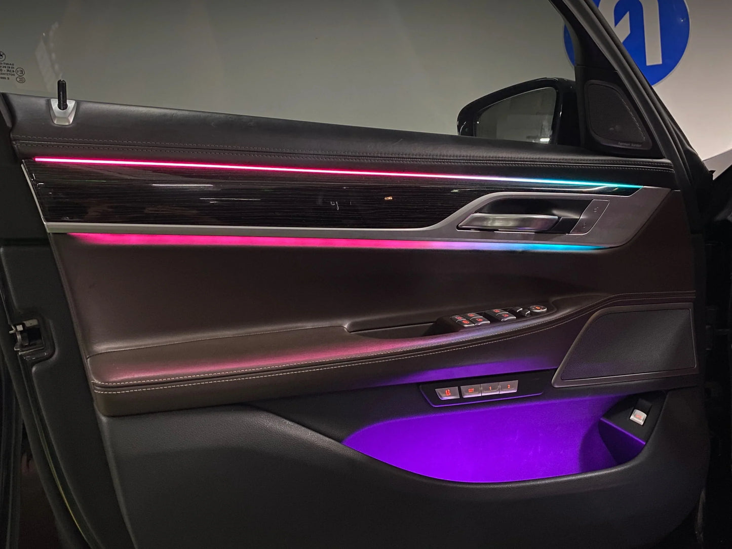 BMW 7 Series G12 Interior 64-Color Dynamic LED Ambient Light Kit 22-in-1 2016 - 2022 (Replaces 63317456877)