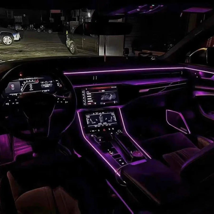 Audi A6 / A6L C8 Interior 64-Color Active Symphony Rainbow LED Ambient Light Kit 2019 - 2024