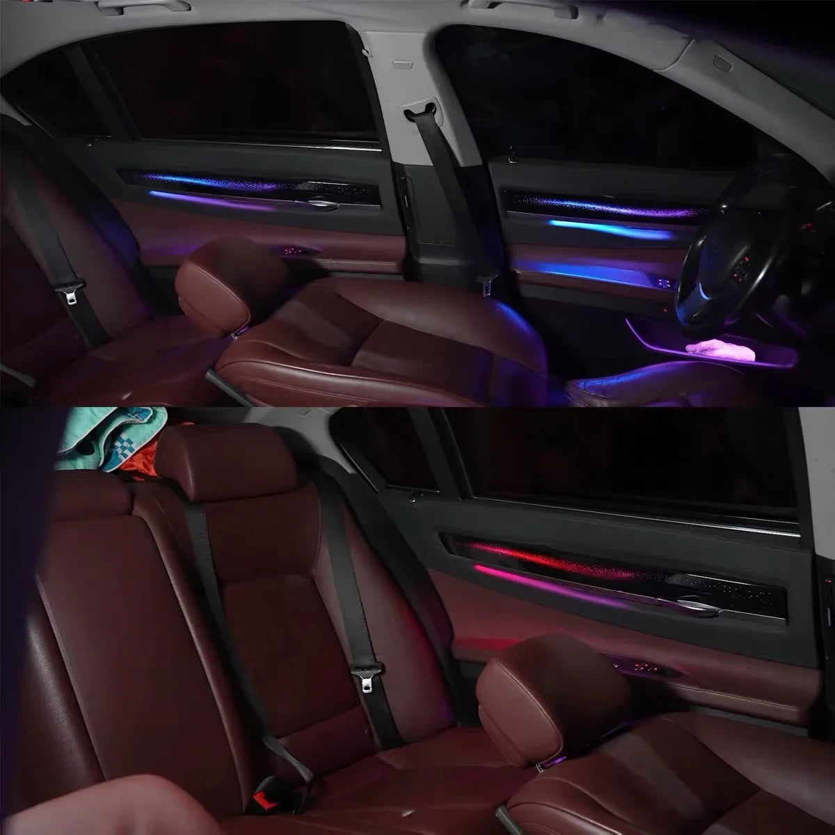 BMW 7 Series F01 Interior 64-Color Symphony LED Ambient Light Kit 2009 - 2014