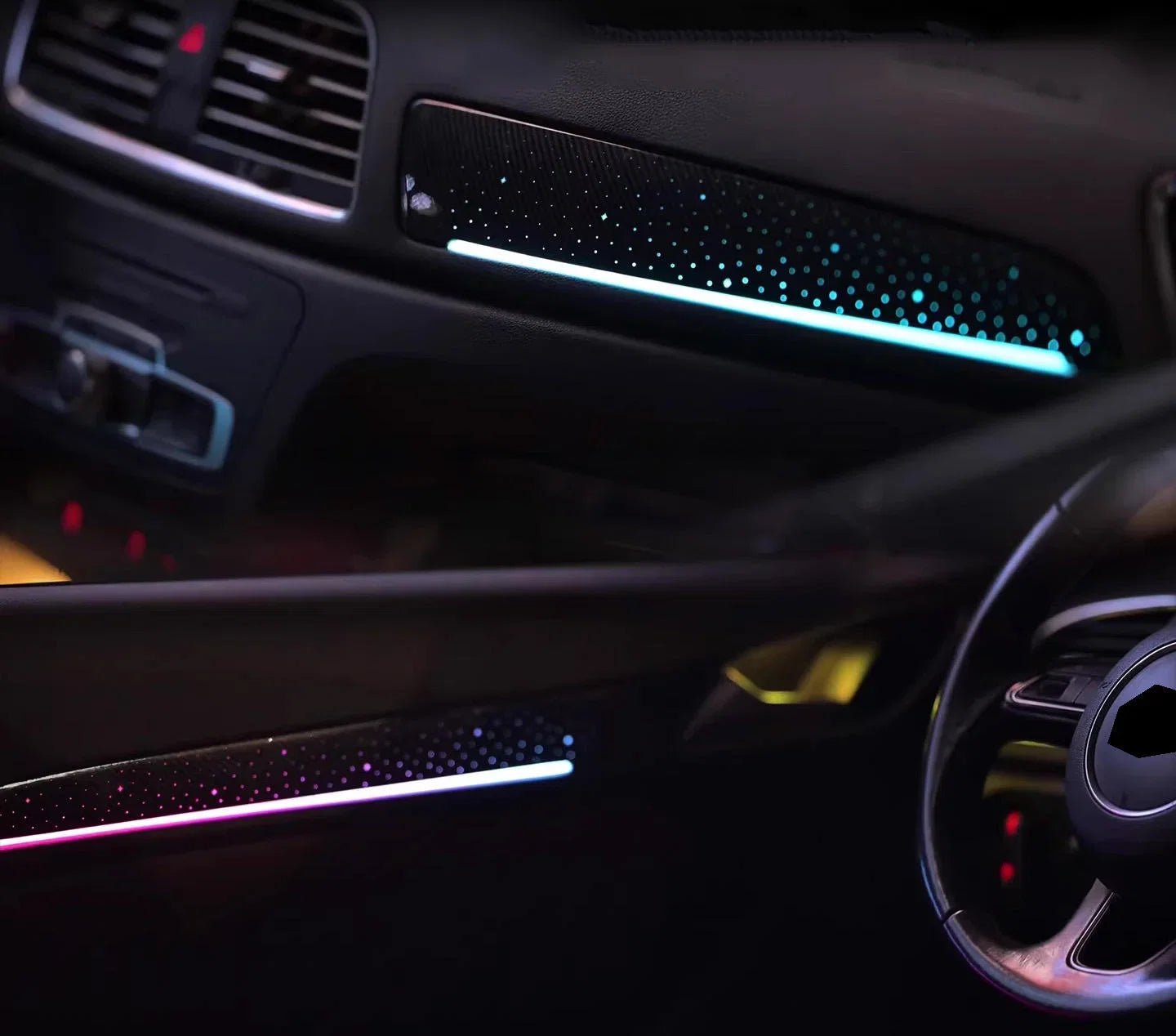 Audi Q3 Interior 64-Color Starry Sky Style LED Ambient Light Kit 2013 - 2018