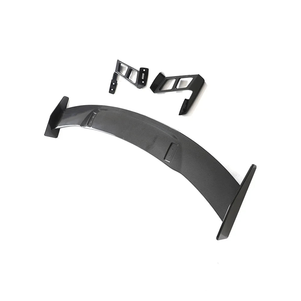 2019–2023 Audi R8 V10 Coupe M-Style High Rear Wing Spoiler – Dry Carbon Fiber