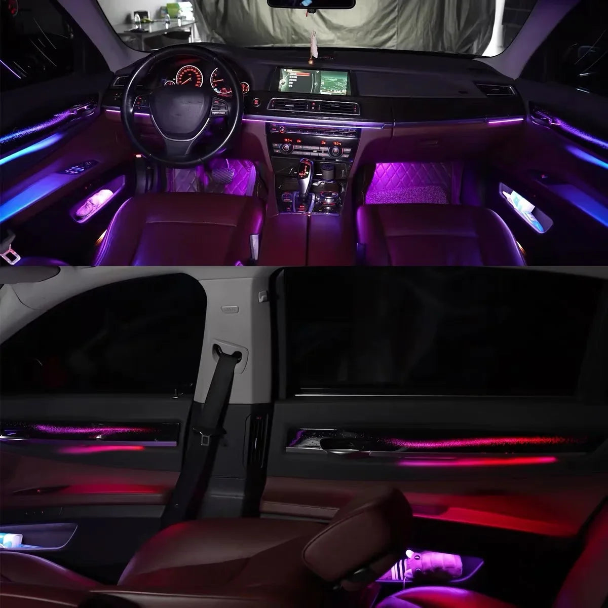 BMW 7 Series F01 Interior 64-Color Symphony LED Ambient Light Kit 2009 - 2014