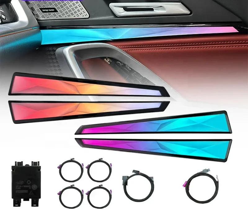 BMW X1 / X2 U10 / U11 Interior 64-Color Crystal Symphony LED Ambient Light Kit with Door Lights 2023 - 2025