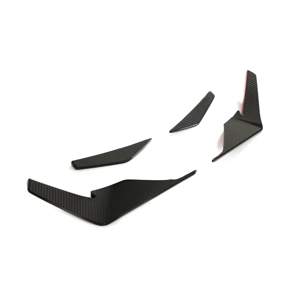 2022–2023 Audi R8 V10 GT & Performance Coupe P-Style Front Bumper Canards – Dry Carbon Fiber