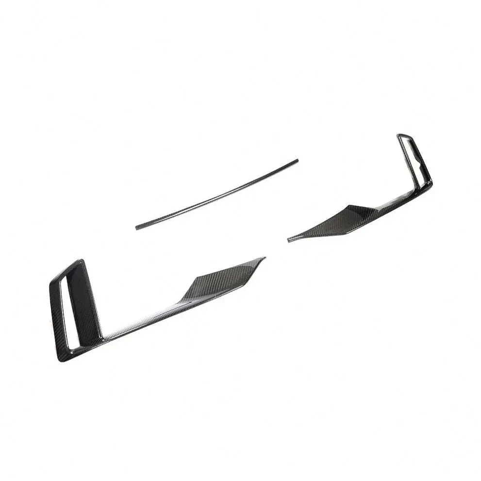 Audi RS3 8V Sedan 2.5L Carbon Fiber Front Bumper Scoop Trims 2017 - 2019