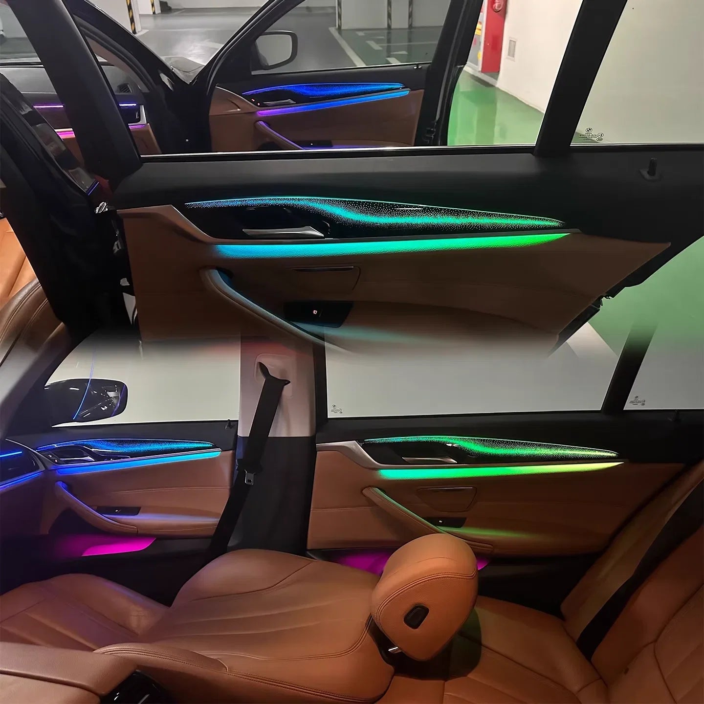 BMW 5 Series G30 / G31 / G38 / G32 Interior 64-Color Symphony LED Ambient Light Kit 2018 - 2021