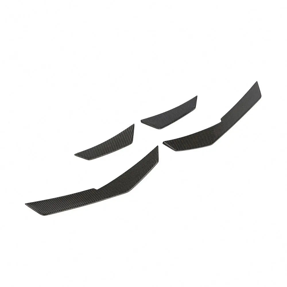2016–2018 Audi R8 V10 & V10 Plus Coupe A-Style Front Fins Diveplanes – Carbon Fiber