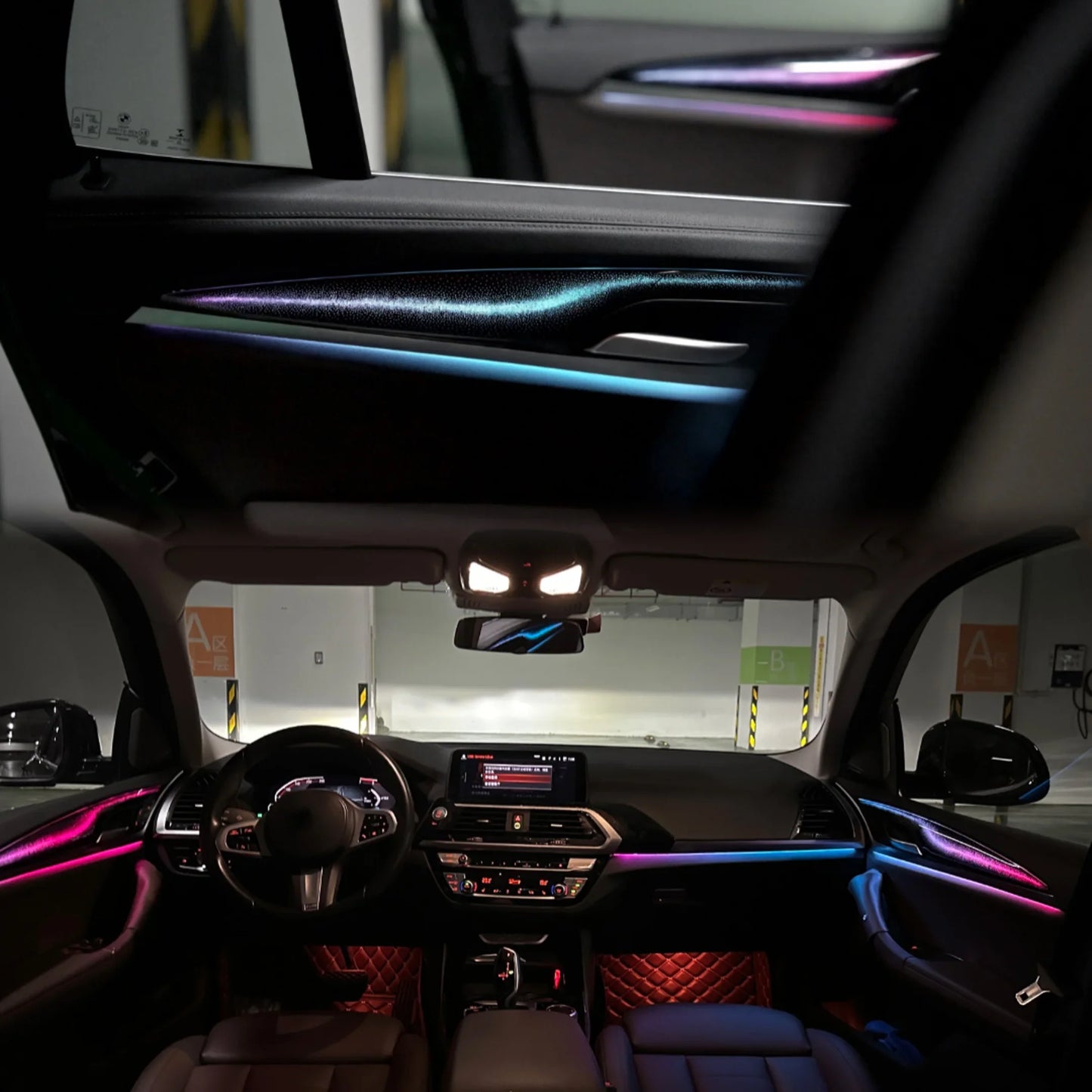 BMW X3 G01 / X4 G02 Interior 64-Color Galaxy Style LED Ambient Light Kit 2018 - 2023