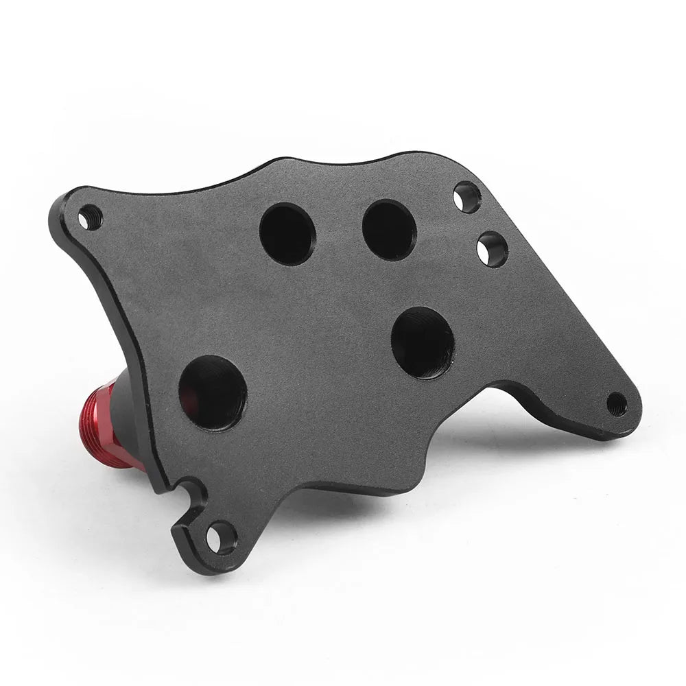 MINI Cooper S Supercharger R56 Aluminum Oil Filter / Oil Cooler Fitting Adapter with AN10 Fittings
