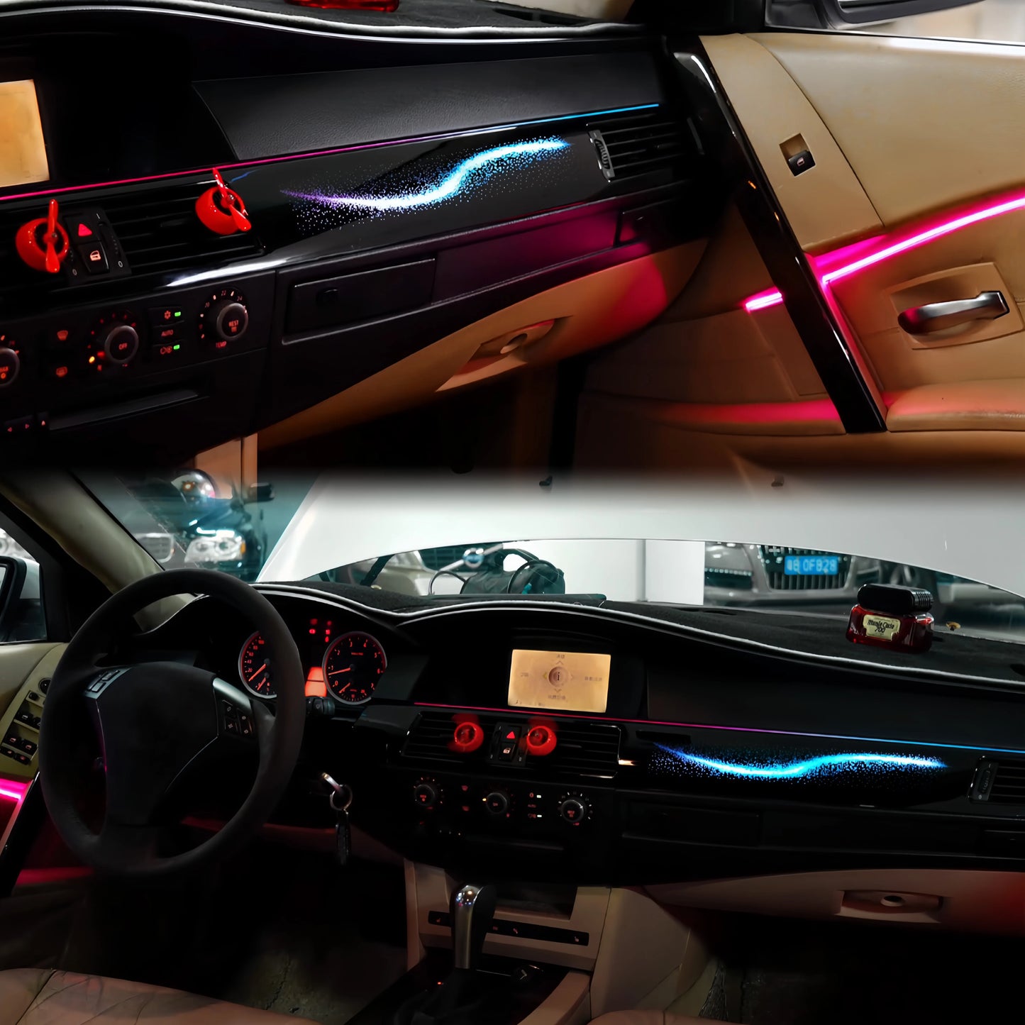 BMW 5 Series E60 Interior 64-Color Symphony Dynamic LED Ambient Light Kit 2007 - 2010 (Replaces 63316961419)
