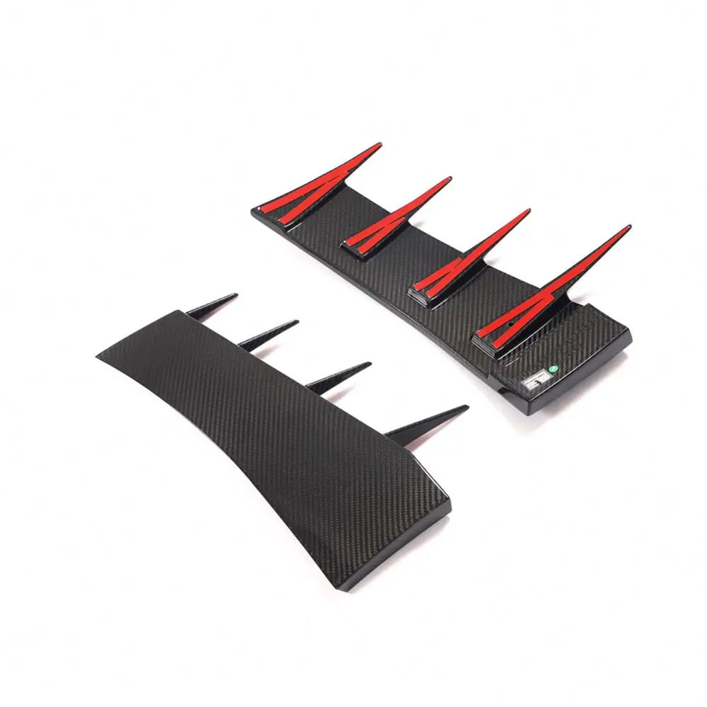 2016–2018 Audi R8 V10 & V10 Plus Coupe Front Bumper Canards – Dry Carbon Fiber