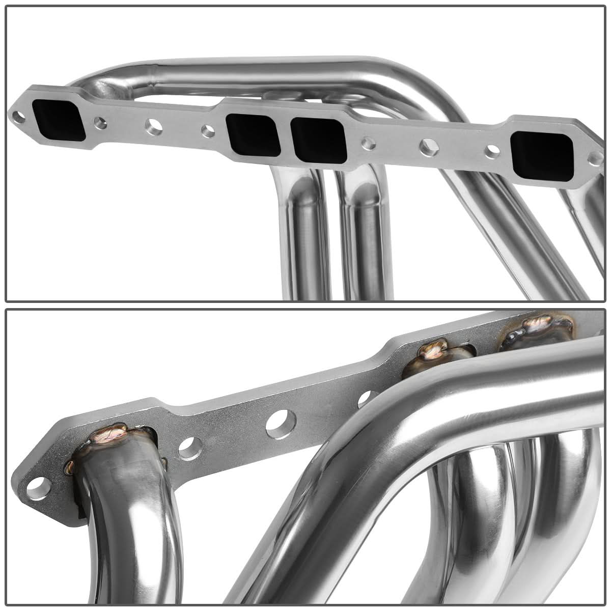 1977-1978 Dodge B200 B300 D150 D200 Long Tube Headers Stainless Steel