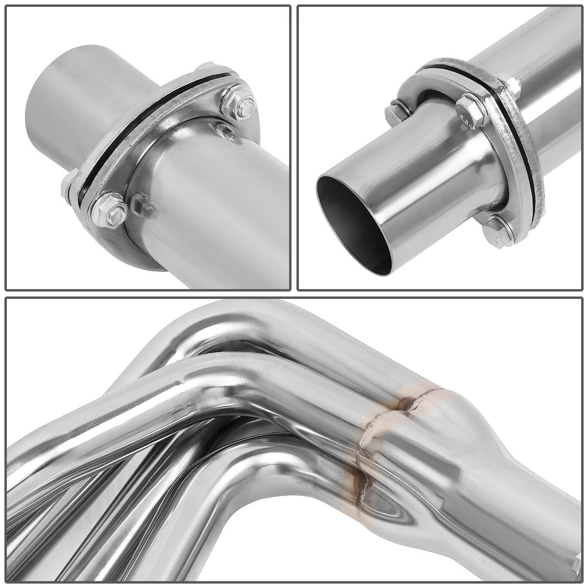 83-87 Ford F-250 F-350 7.5L V8 Long Tube Headers Stainless Steel