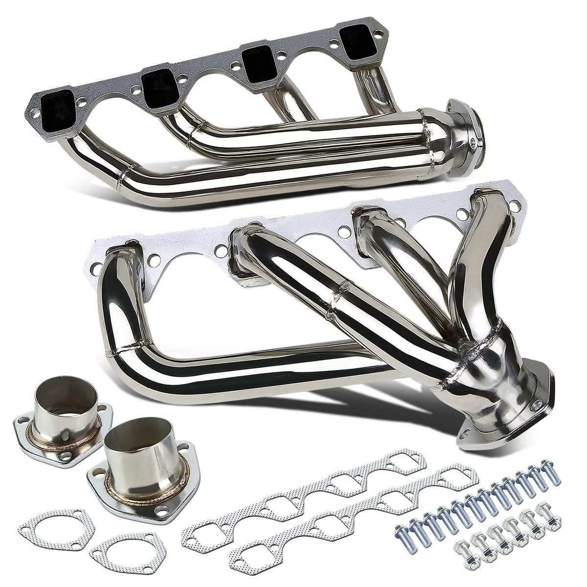 62-77 Ford Falcon Mustang Fairlane Cougar Maverick Shorty Headers Stainless Steel
