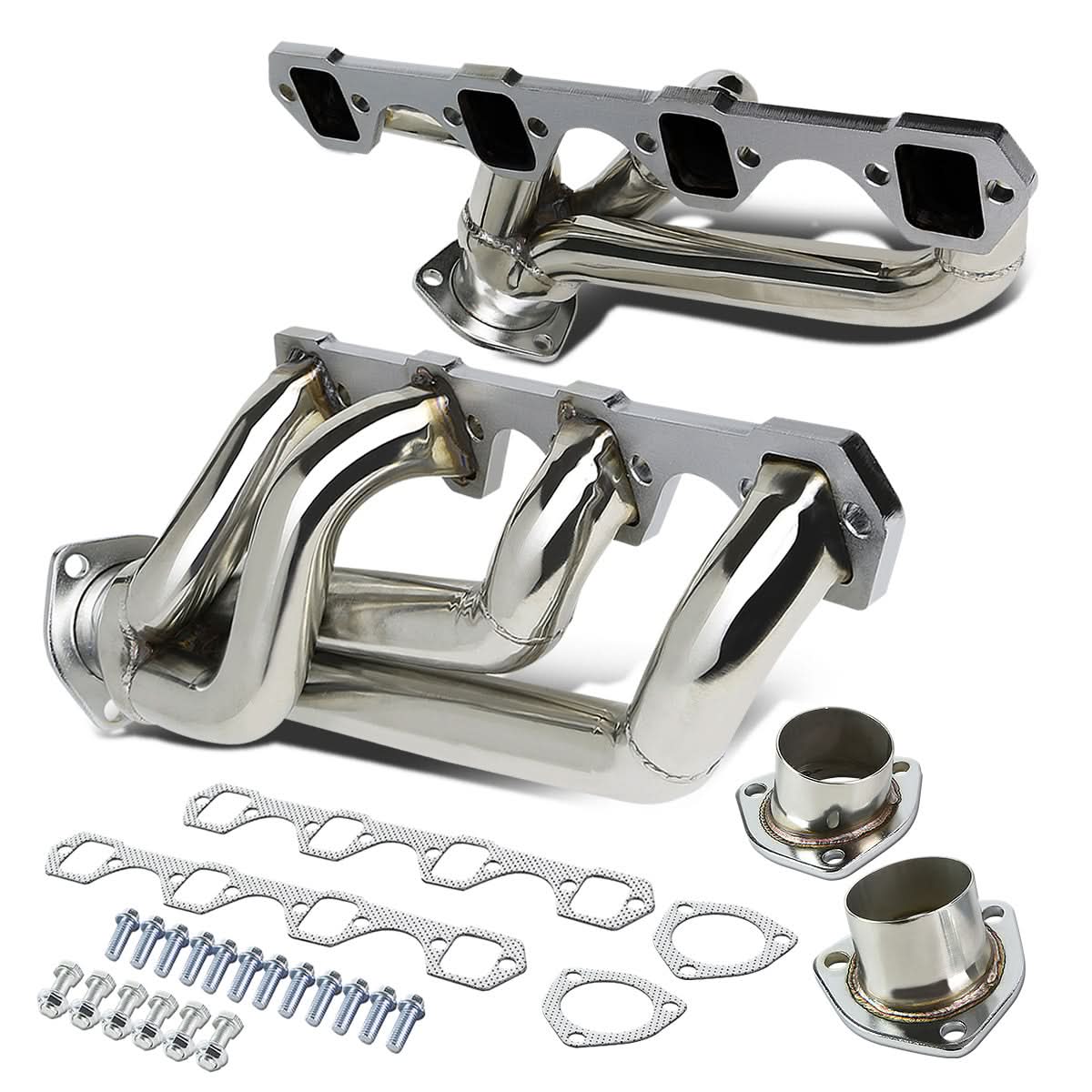 62-77 Ford Falcon Mustang Fairlane Cougar Maverick Shorty Headers Stainless Steel