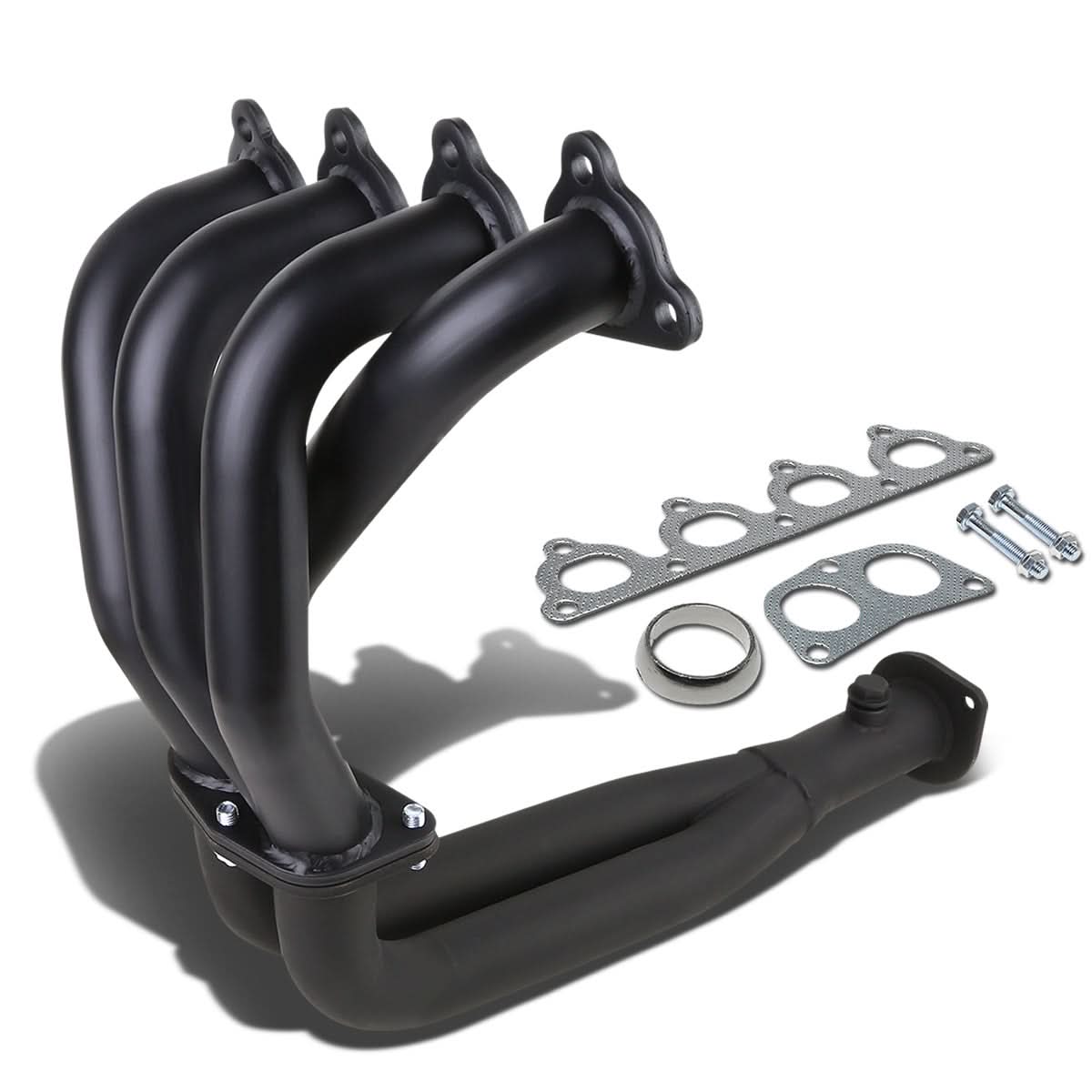88-00 Honda Civic/Del Sol/CRX Header - Stainless Steel Black
