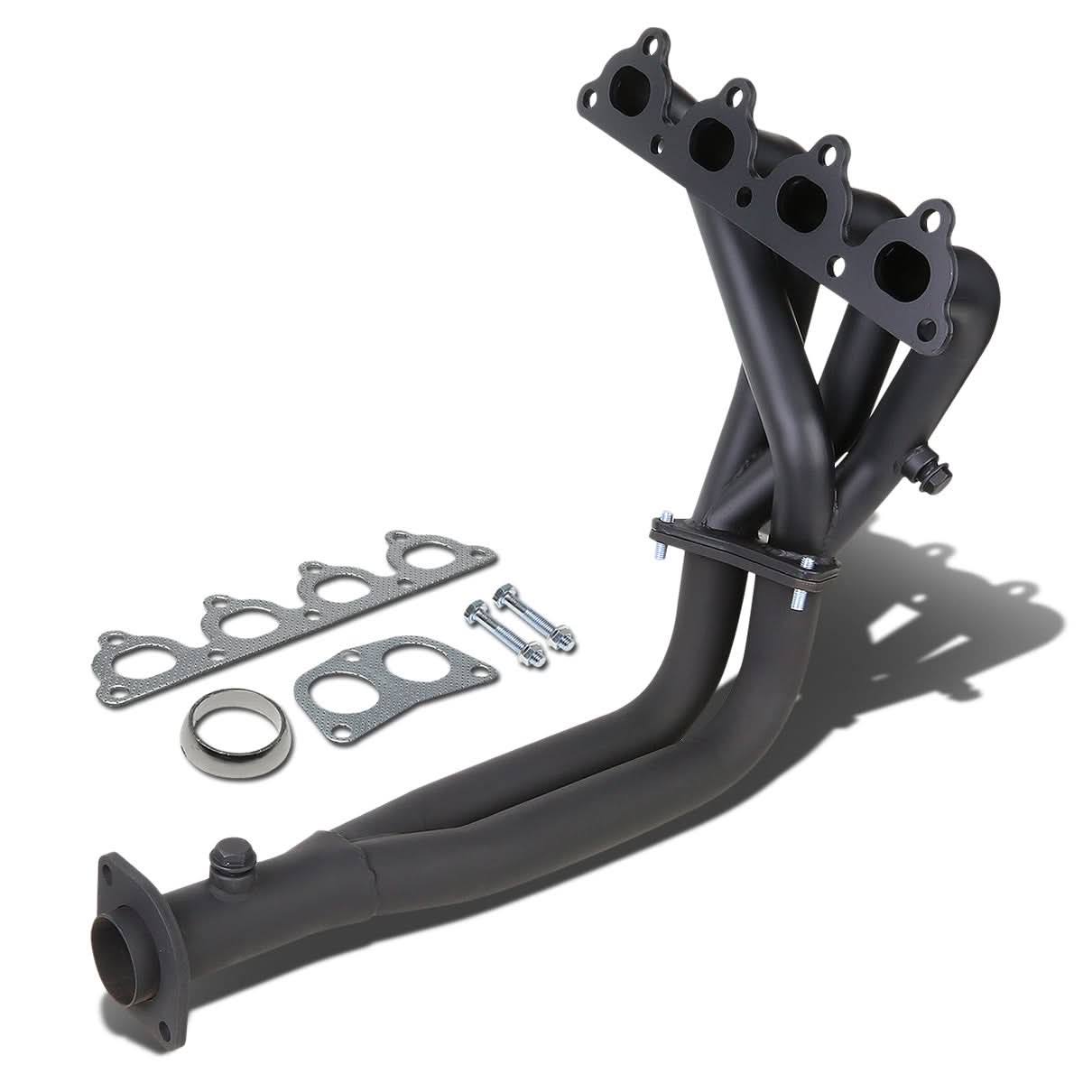 88-00 Honda Civic/Del Sol/CRX Header - Stainless Steel Black