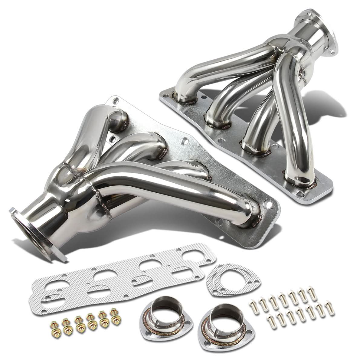 1951-1958 Dodge D-501 Hemi V8 Shorty Headers Stainless Steel