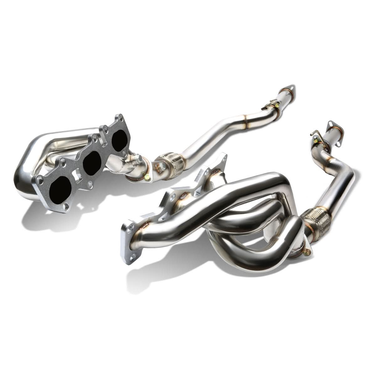 2010-2013 Hyundai Genesis Long Tube Header w/ H-Pipe Stainless Steel