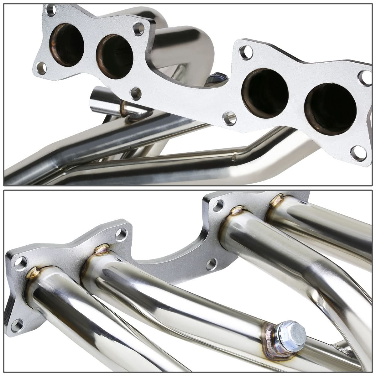 90-97 Nissan Hardbody Pickup Long Tube Header Stainless Steel