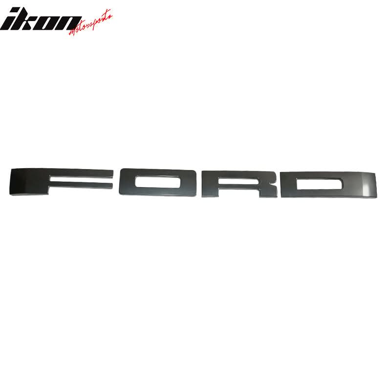 2009-2014 Ford F150 Raptor Style Front Grille Emblems Letter Black