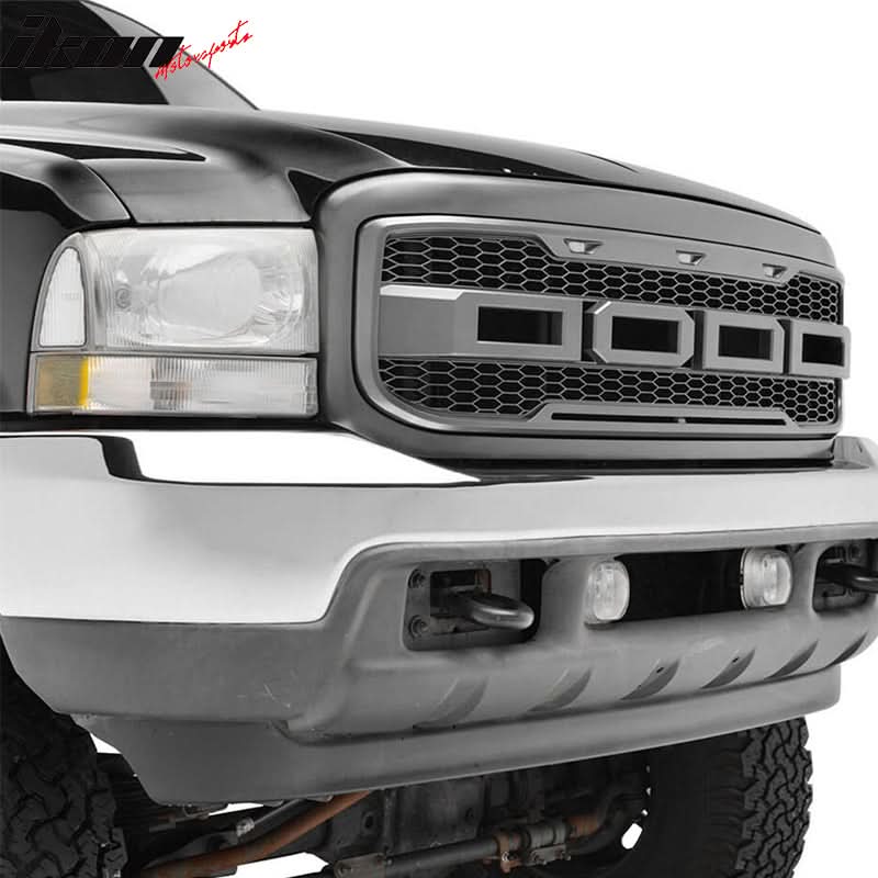 1999-2004 Ford F250 F350 New R Front Bumper Grille Hood Package ABS