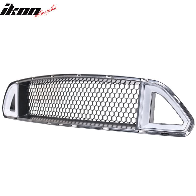 2015-2017 Ford Mustang Front Hood Grille White DRL LED w/ Turn Signal