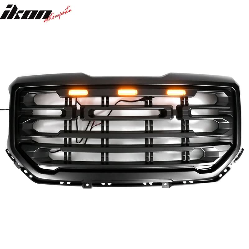 2016-2019 GMC Sierra 1500 Front Bumper Hood Grille Mesh Hood Guard