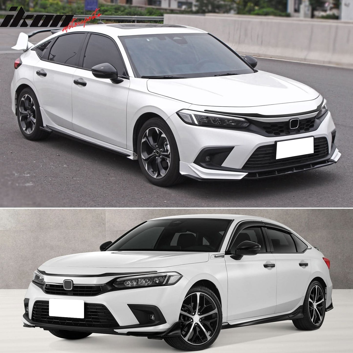 2022-2025 Honda Civic Sedan Hatchback Gloss Black Grille Trim ABS