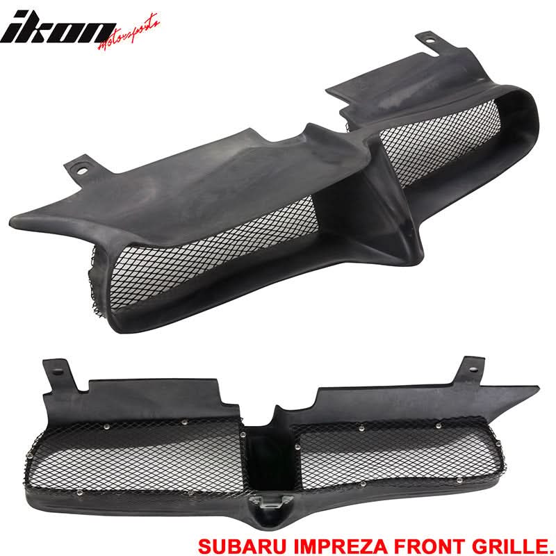 2004-2005 Subaru Impreza WRX Sti JDM Black Front Grille PU