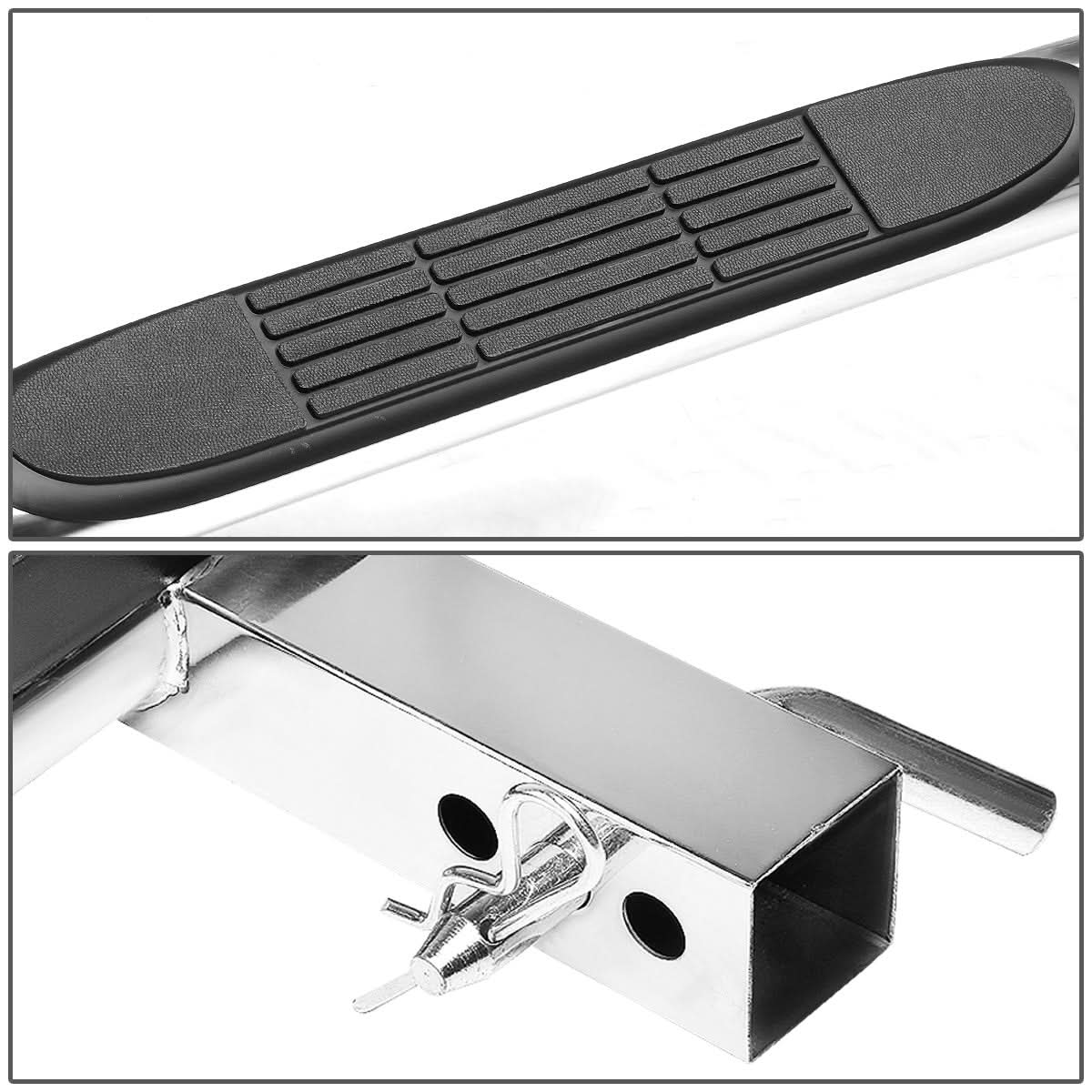 Universal 2" Receiver Hitch Step with 3.25" Curved Chrome Step