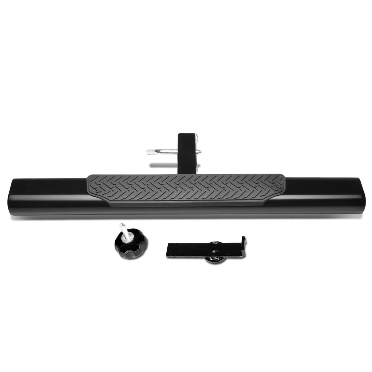 2 Inch Receiver Hitch Step - 35 Inch Black Oval Design