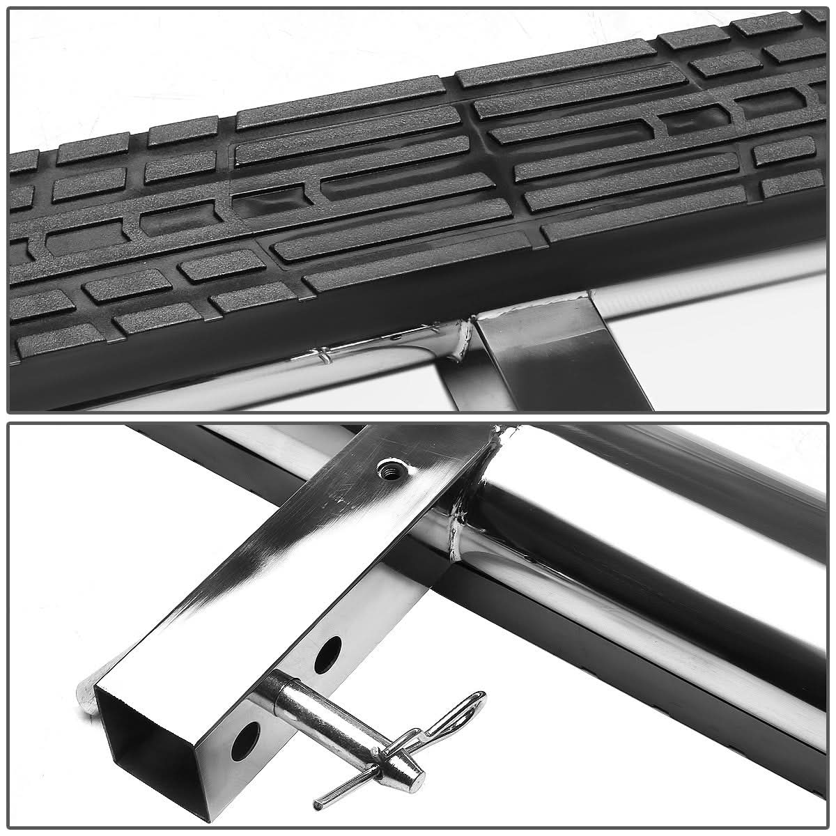2 Inch Receiver Hitch Step - 4 Inch Oval Chrome Step 37 Inch Length