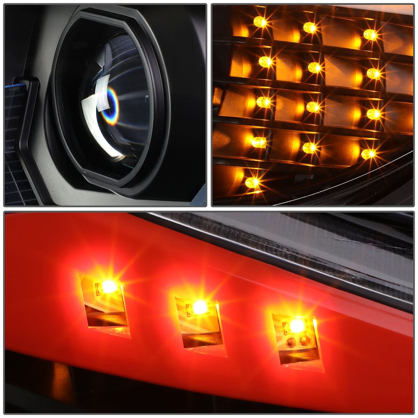 06-12 BMW 3-Series E90 3D Crystal Halo Projector LED Headlights