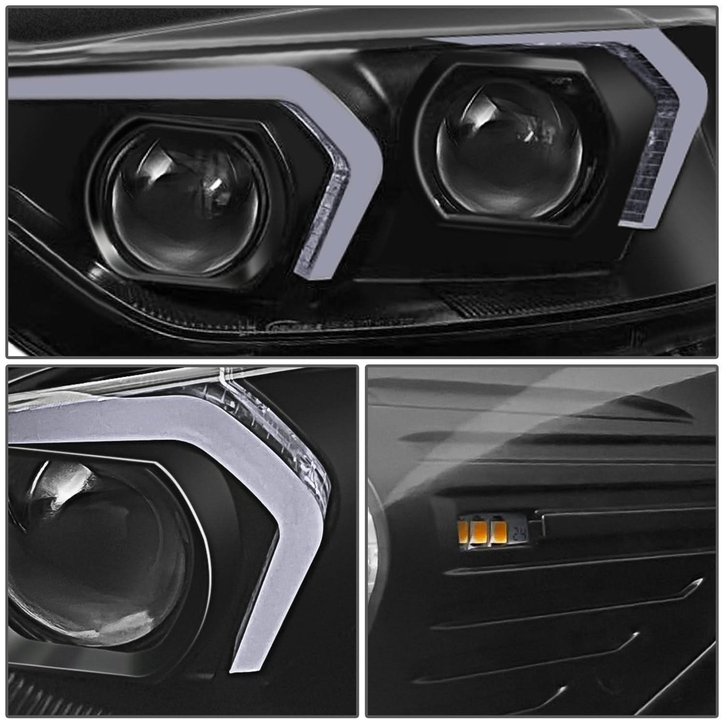 2012-2015 BMW 320I 328D 328I 335I 3D LED Swoosh Projector Headlights