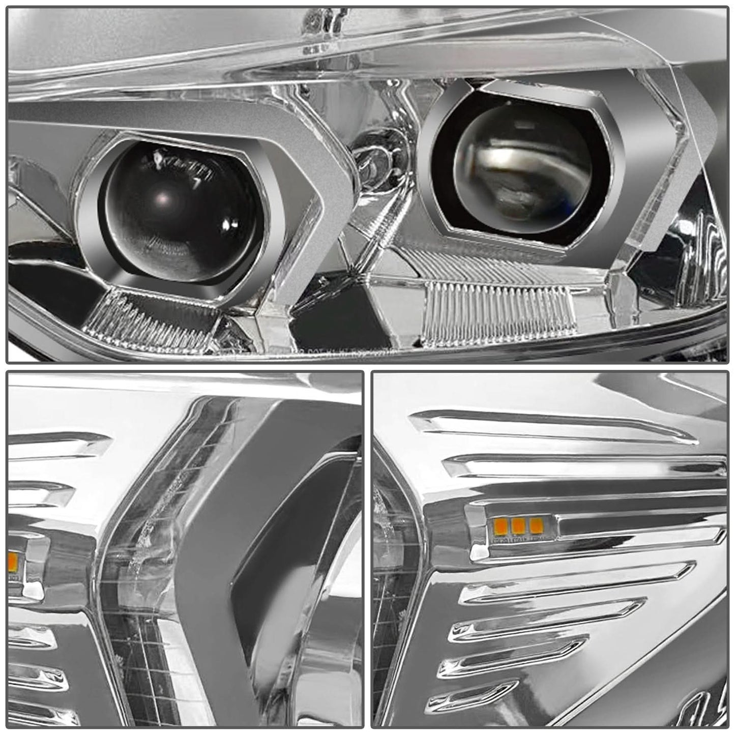 2012-2015 BMW 3-Series 3D LED Swoosh Projector Switchback Headlights