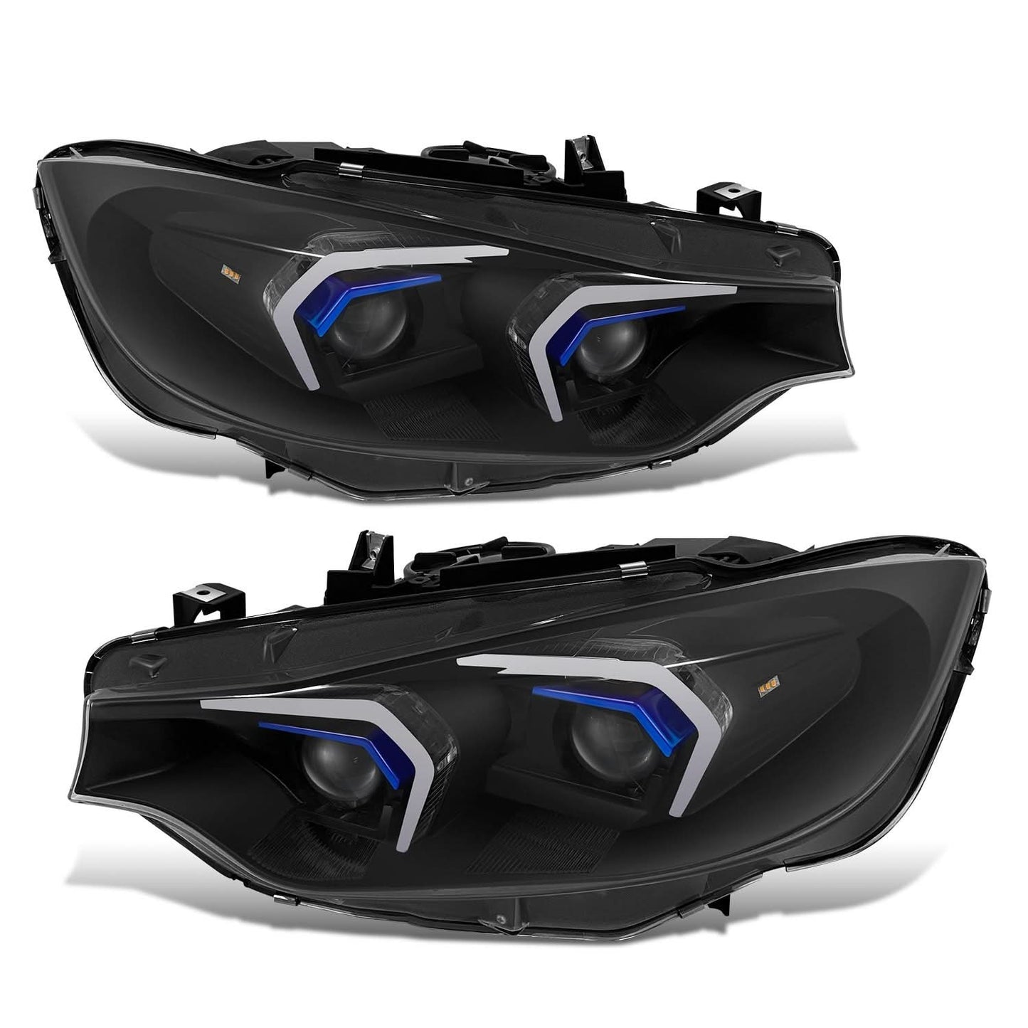 2014-2020 BMW 428i 430i 435i 440i M3 HID LED Headlights Black Housing