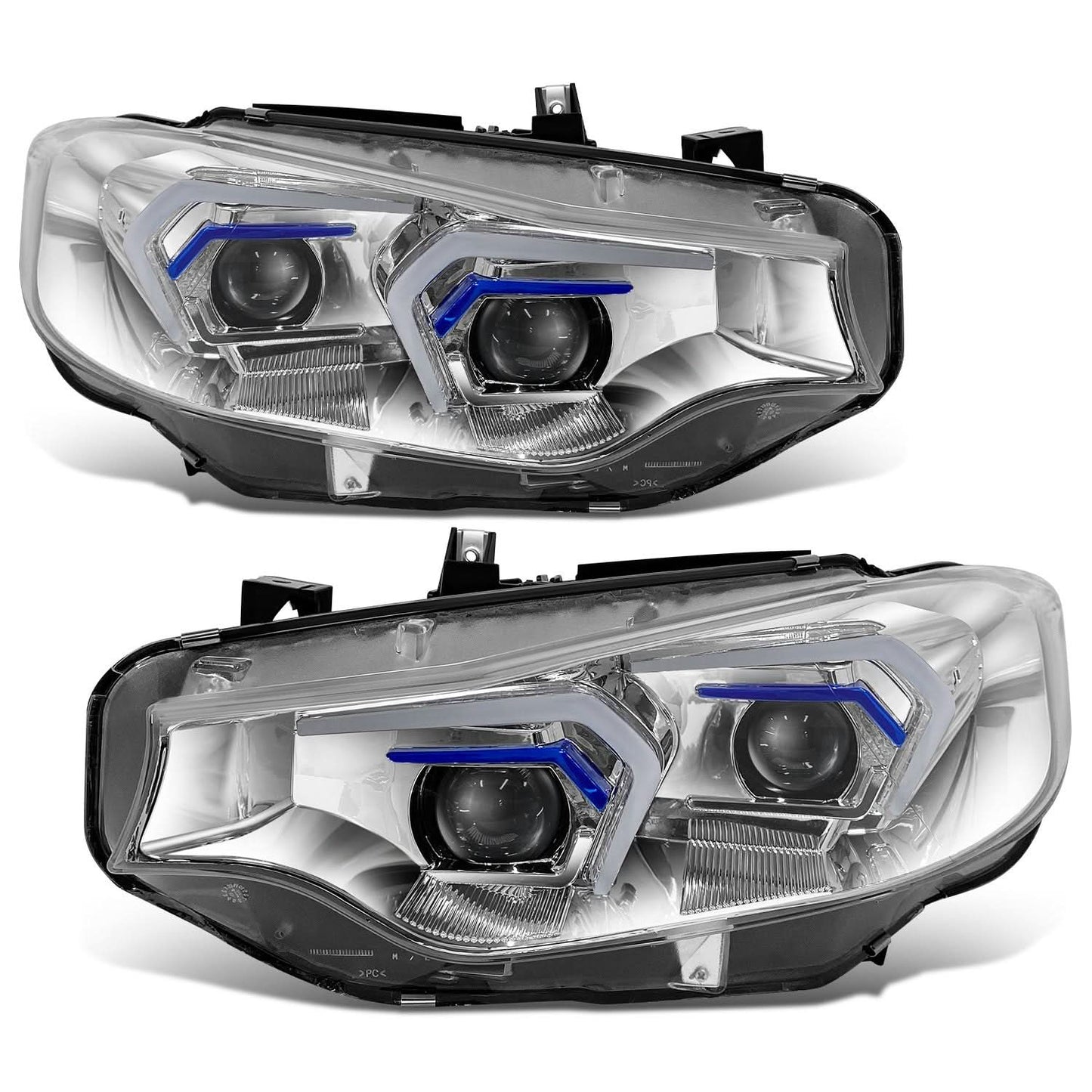 2014-2020 BMW 4 Series Chrome HID LED Headlights D1S