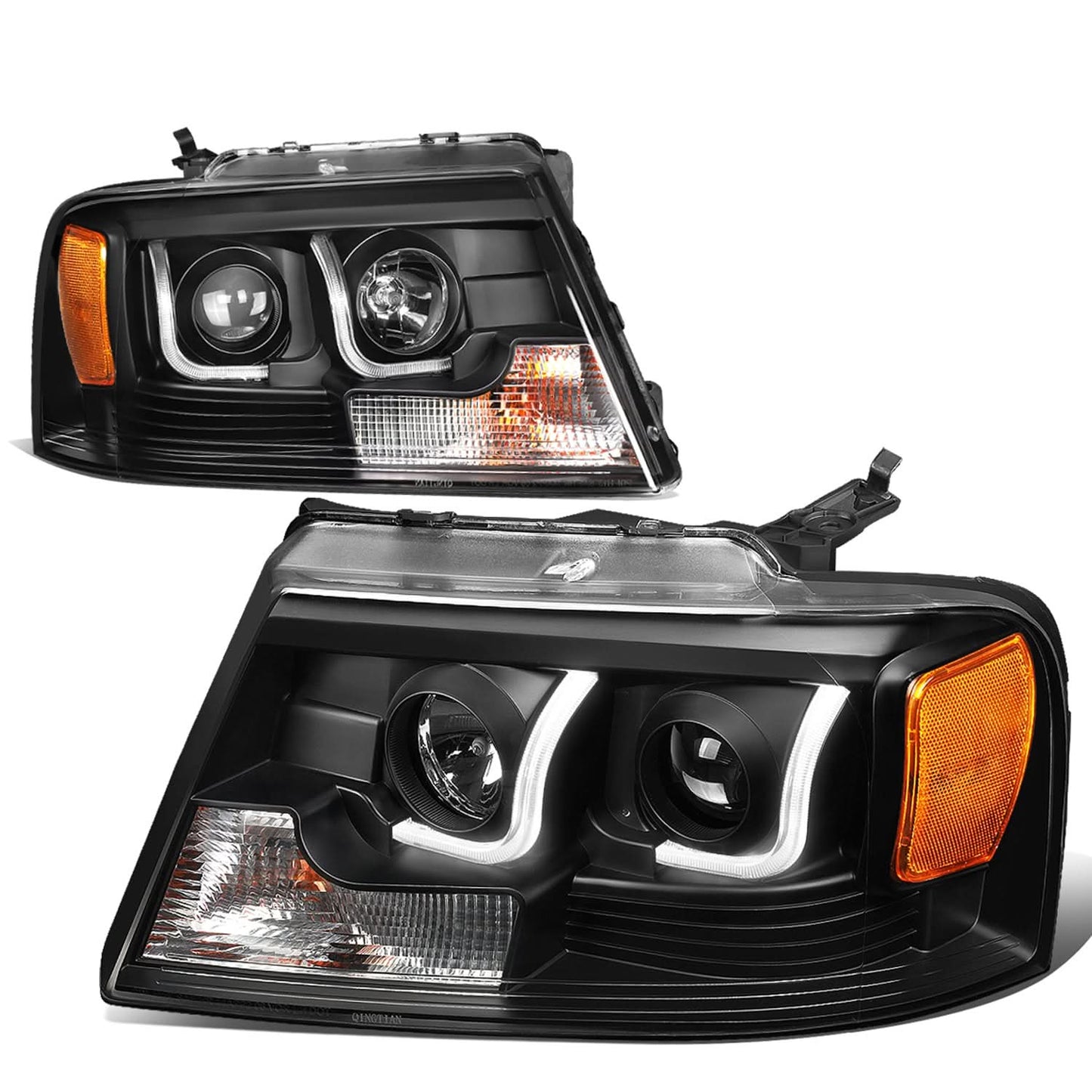 2004-2008 Ford F-150 3D LED J-Bar Halo Projector Headlights
