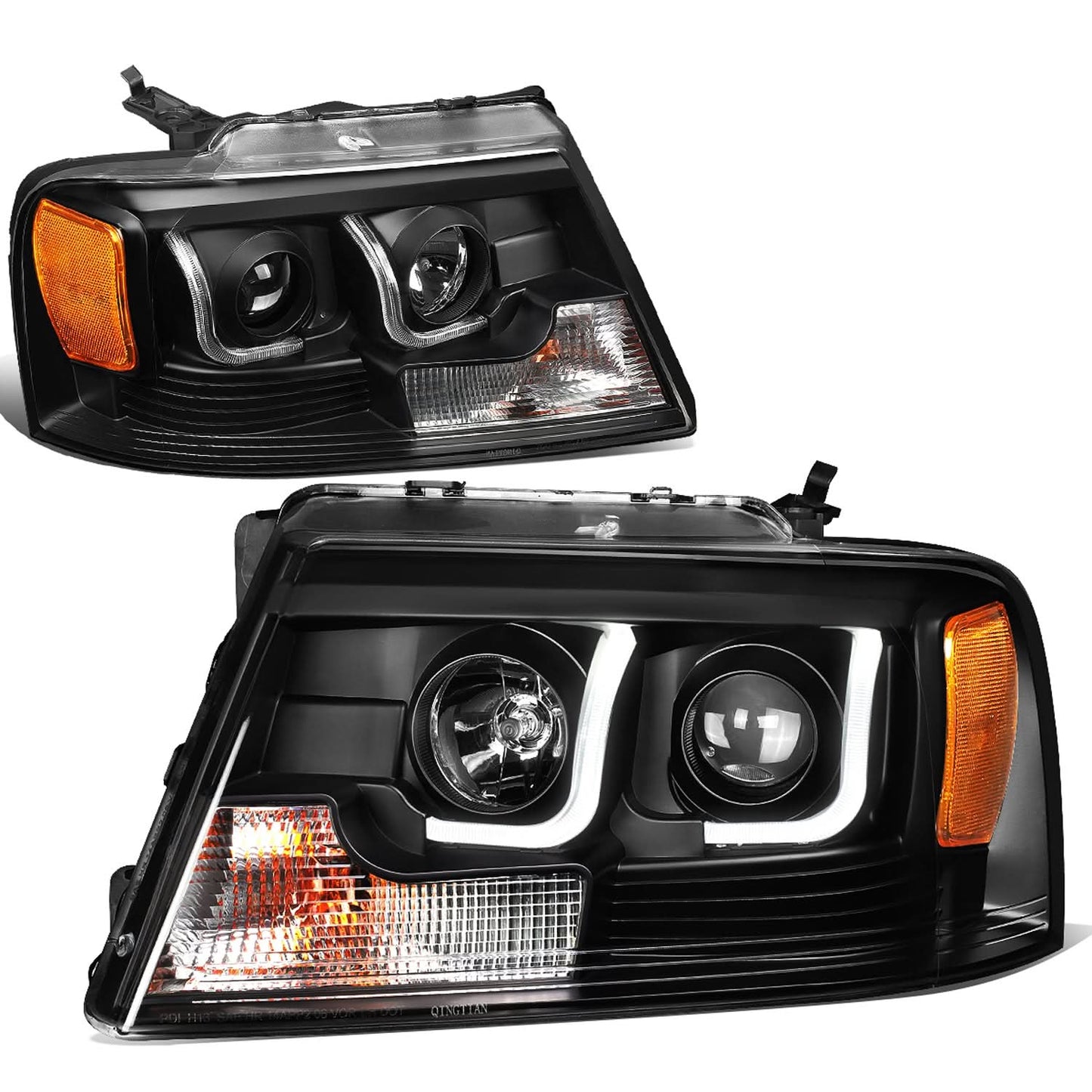 2004-2008 Ford F-150 3D LED J-Bar Halo Projector Headlights