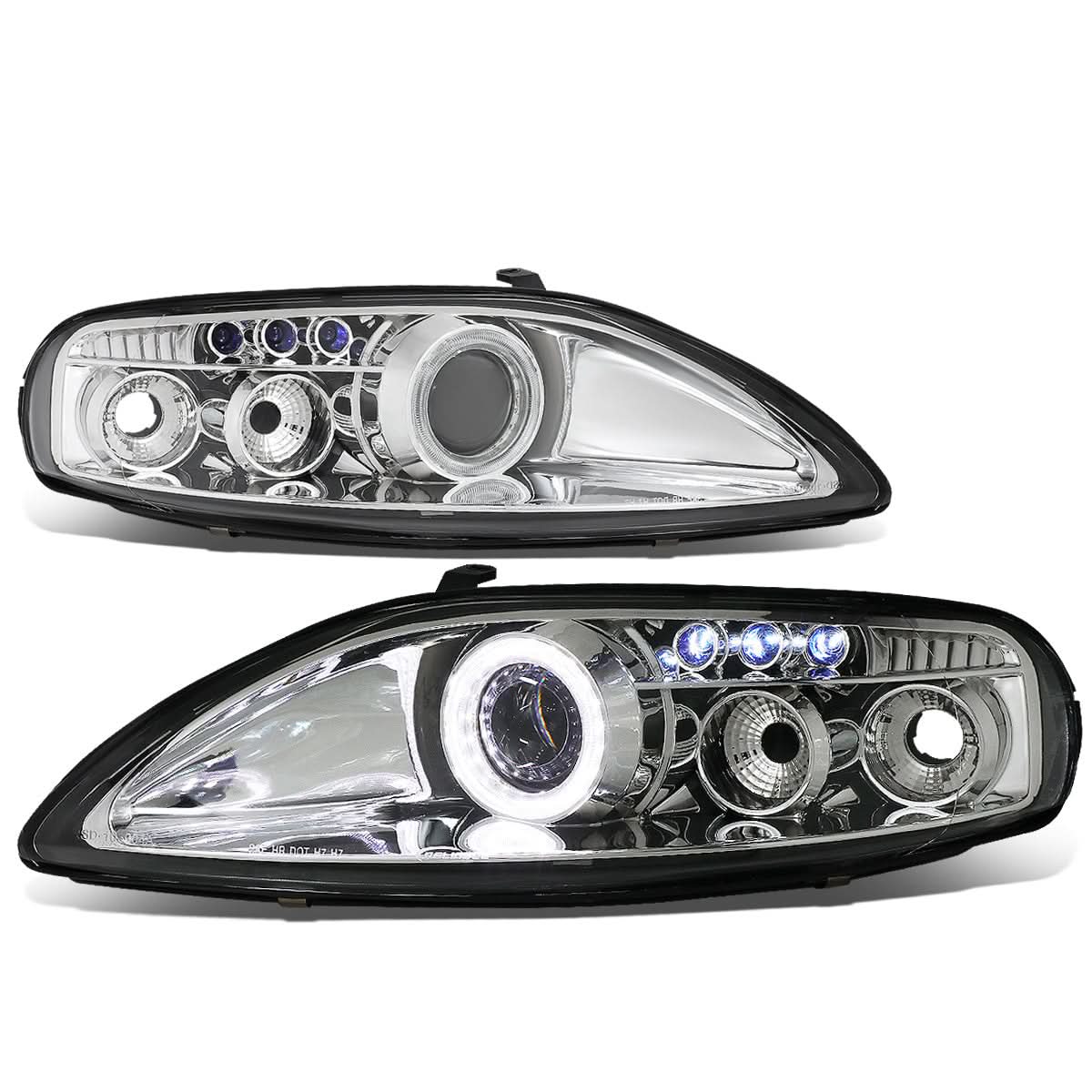 92-00 Lexus SC300/SC400 LED DRL Halo Projector Headlights Chrome