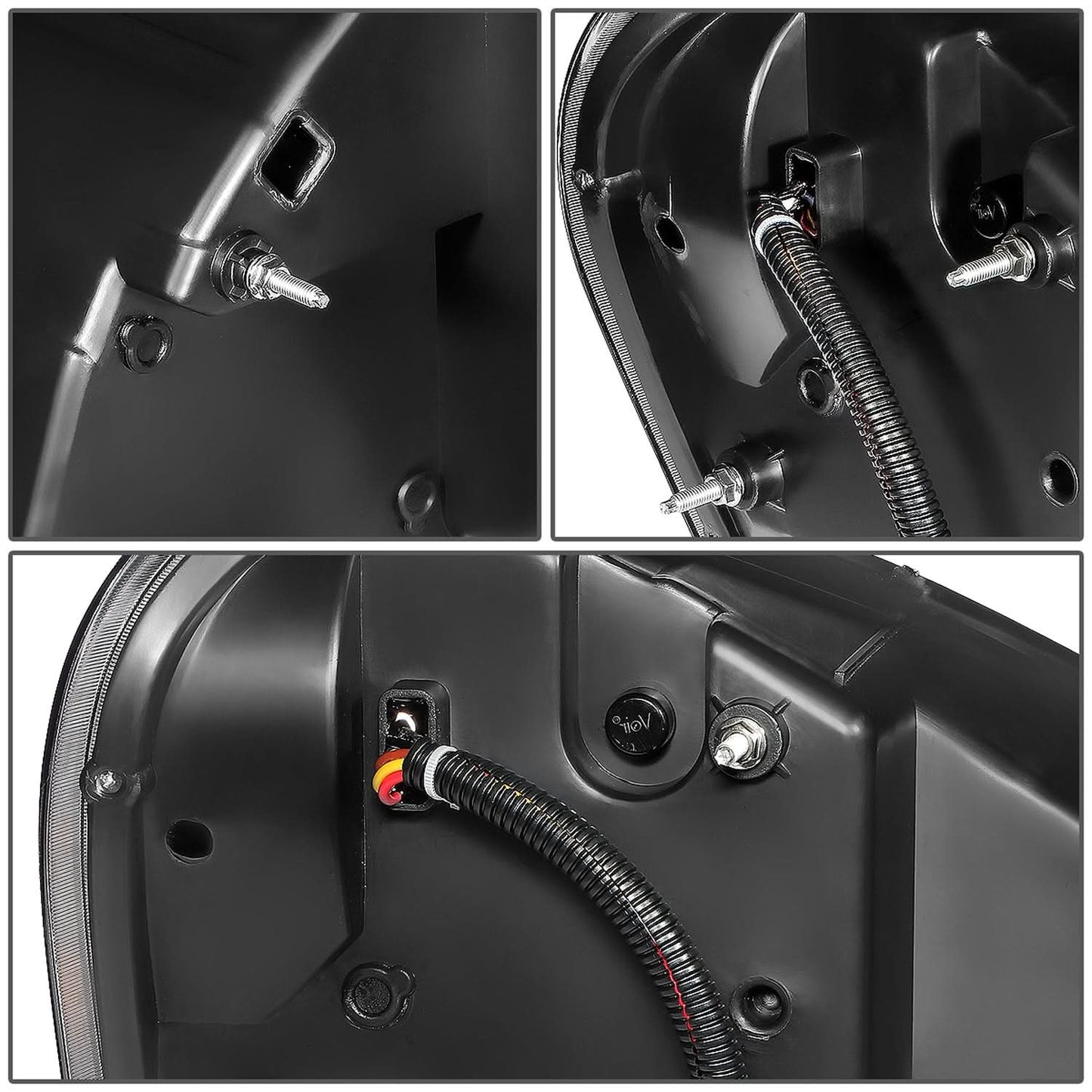 08-17 Freightliner Cascadia Chrome LED Projector Headlights