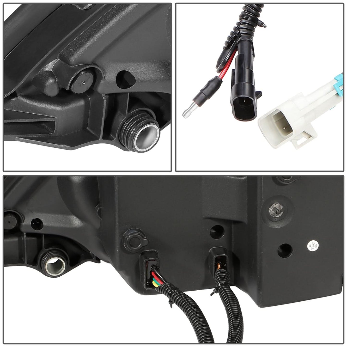 04-17 Freightliner Columbia LED Projector Headlights - Black Housing