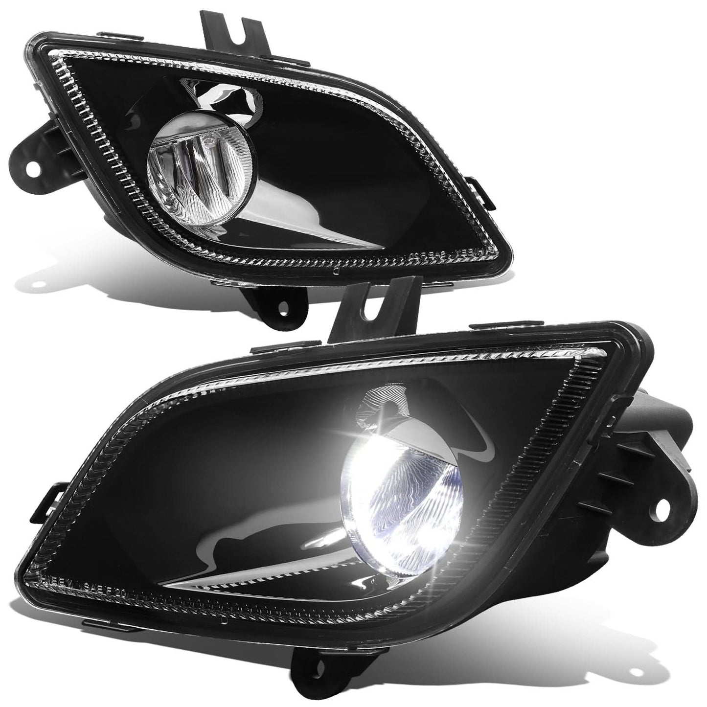 18-21 Freightliner Cascadia Fog Lights - Black