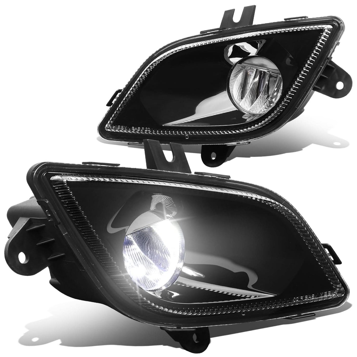 18-21 Freightliner Cascadia Fog Lights - Black