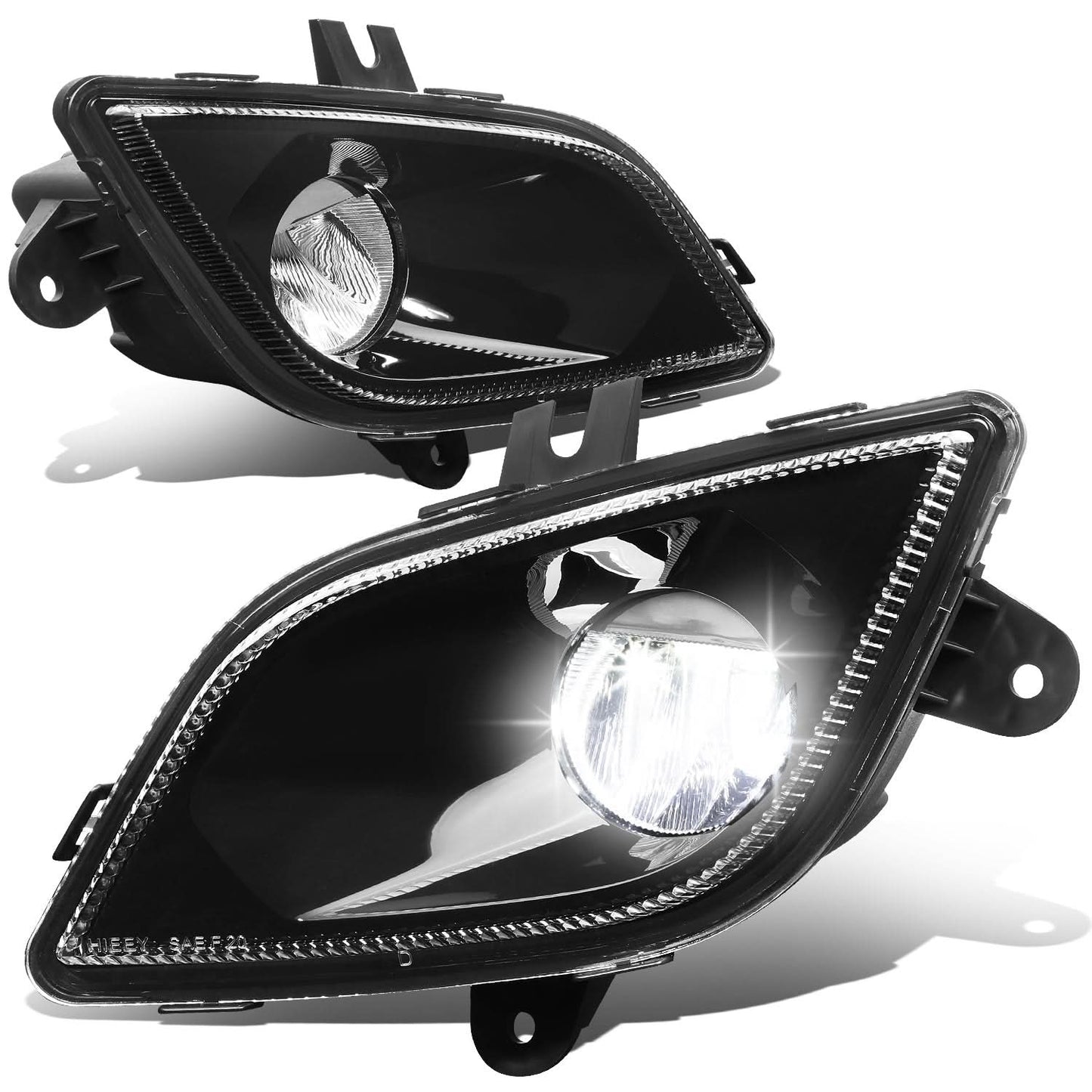18-21 Freightliner Cascadia Fog Lights - Black