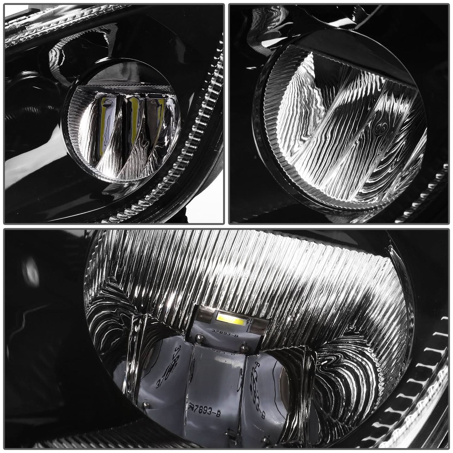 18-21 Freightliner Cascadia Fog Lights - Black
